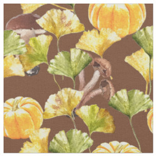 Kleurrijk gezellig herfst watercolorpatroon stof