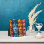 Kleurrijk gezichtspatroon fotoplaat (Insitu)