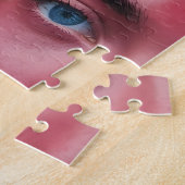 Kleurrijk gezichtspatroon legpuzzel (Zijkant)