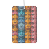 Kleurrijk gezichtspatroon luchtverfrisser (Voorkant)