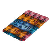 Kleurrijk gezichtspatroon magneet (Linkerzijde)