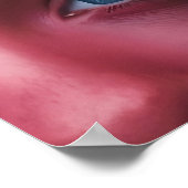 Kleurrijk gezichtspatroon poster (Hoek)