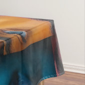 Kleurrijk gezichtspatroon tafelkleed (Voorbeeld)