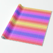 Kleurrijk Gingham-patroon inpakpapier (Uitgerold)