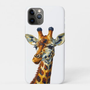 Kleurrijk Giraffe Portret Olie Schilderkunst Kunst Case-Mate iPhone Case