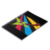 Kleurrijk Gitaar Kunst Notitieboek (Linkerzijde)