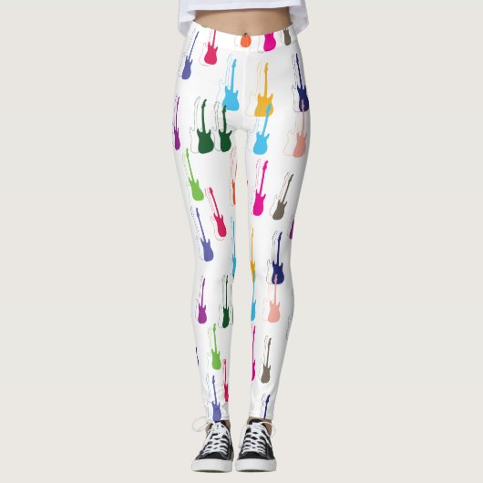 KLEURRIJK GITAARPATROON LEGGINGS (Voorkant)