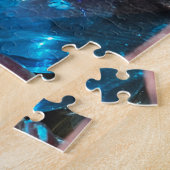 Kleurrijk glas harmonie puzzel, 28 cm x 35,5 cm, 2 legpuzzel (Zijkant)