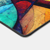 Kleurrijk Glas in lood Abstractie Bureaumat (Hoek)