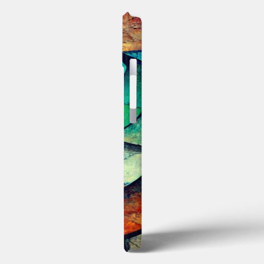 Kleurrijk Glas in lood Abstractie Case-Mate iPhone Case (Achterkant / Links)