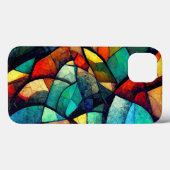 Kleurrijk Glas in lood Abstractie Case-Mate iPhone Case (Achterkant (horizontaal))