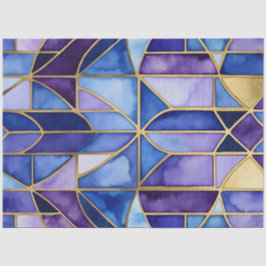 Kleurrijk Glas in lood Art Tissue Papier