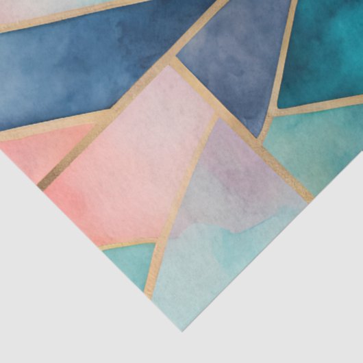 Kleurrijk Glas in lood Art Tissue Papier (Detail)