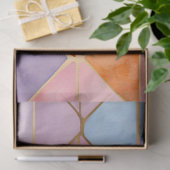 Kleurrijk Glas in lood Art Tissue Papier (Geschenk)