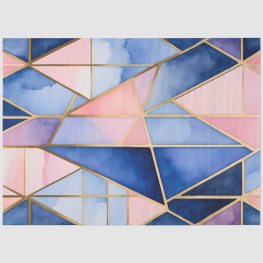 Kleurrijk Glas in lood Art Tissue Papier (Voorkant)