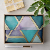 Kleurrijk Glas in lood Art Tissue Papier (Geschenk)