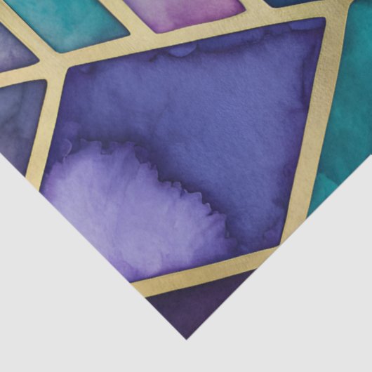 Kleurrijk Glas in lood Art Tissue Papier (Detail)