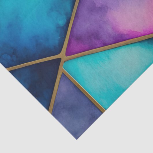 Kleurrijk Glas in lood Art Tissue Papier (Detail)