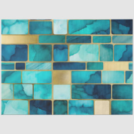 Kleurrijk Glas in lood Art Tissue Papier