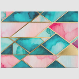 Kleurrijk Glas in lood Art Tissue Papier