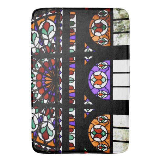 Kleurrijk Glas in lood Badmat (Voorkant Verticaal)