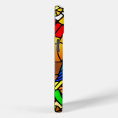 Kleurrijk Glas in lood Kunstwerk met Vogels Case-Mate iPhone Case (Achterkant / Rechts)