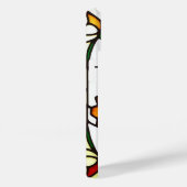 Kleurrijk Glas in lood met bloemen Case-Mate iPhone Case (Achterkant / Rechts)