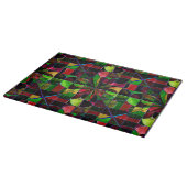 Kleurrijk Glas in lood Mosaic Glass Cutting Board Snijplank (Hoek)
