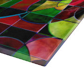 Kleurrijk Glas in lood Mosaic Glass Cutting Board Snijplank (Hoek)