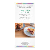 Kleurrijk Glas in lood Ontwerp Aangepaste foto Reclamekaart (Achterkant)