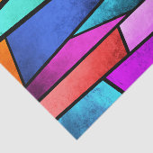 Kleurrijk Glas in lood Paars blauw weefselpapier Tissuepapier (Detail)