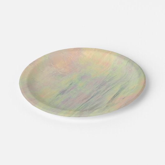 Kleurrijk Glas in lood Papieren Bordje (Gekanteld)