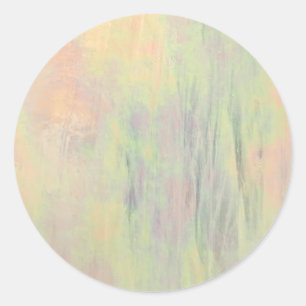 Kleurrijk Glas in lood Ronde Sticker