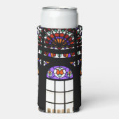 Kleurrijk Glas in lood Seltzer Blikjeskoeler (Seltzer Voorkant)