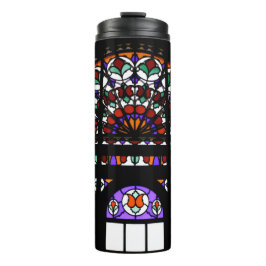 Kleurrijk Glas in lood Thermosbeker