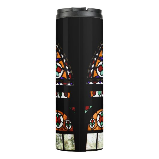 Kleurrijk Glas in lood Thermosbeker (Achterkant)