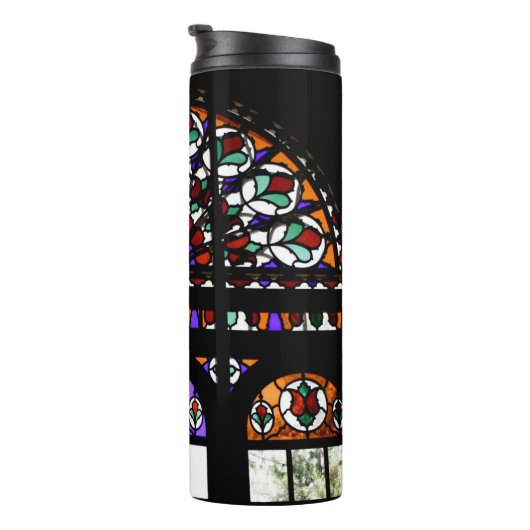 Kleurrijk Glas in lood Thermosbeker (Geroteerd rechts)