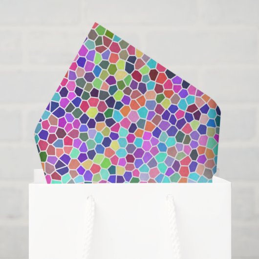 Kleurrijk glas-in-lood tissuepapier (Cadeauzakje)