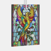 Kleurrijk Glas in lood Vogeldier Geïnspireerd Glas Ornament (Voorkant Rechts)