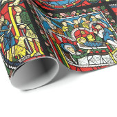 Kleurrijk Glazen in lood inpakpapier (Rol Hoek)