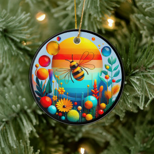 Kleurrijk glazen tuin kunst keramiek ornament 