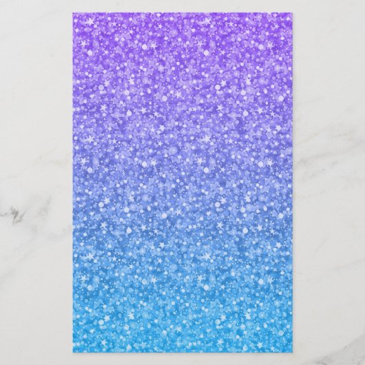 Kleurrijk glitter en sparkles Patroon Briefpapier (Voorkant)