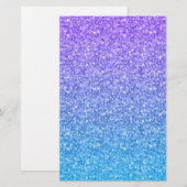 Kleurrijk glitter en sparkles Patroon Briefpapier (Voorkant / Achterkant)