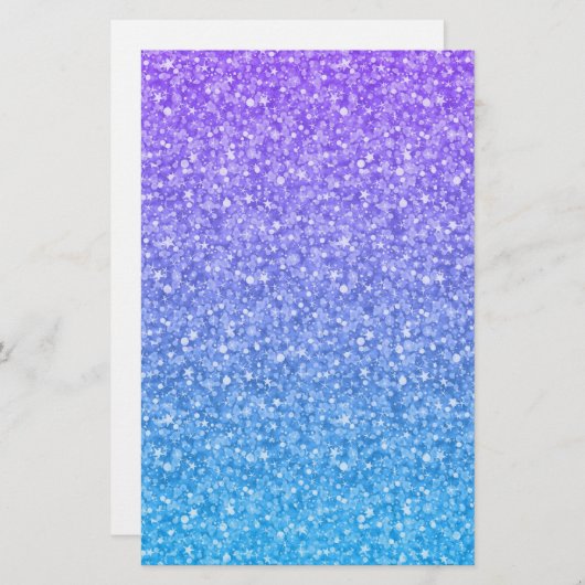 Kleurrijk glitter en sparkles Patroon Briefpapier (Voorkant / Achterkant)