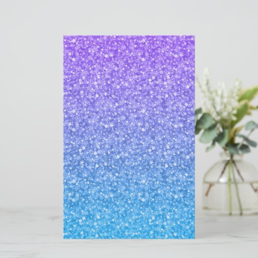 Kleurrijk glitter en sparkles Patroon Briefpapier (Staand voorkant)