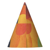 Kleurrijk golf abstract patroon feesthoedjes (Achterkant)