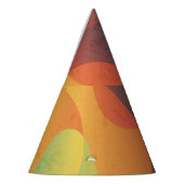 Kleurrijk golf abstract patroon feesthoedjes (Links)