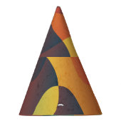 Kleurrijk golf abstract patroon feesthoedjes (Rechts)