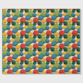 Kleurrijk Golfbalpatroon Cadeaupapier (Vlak)
