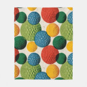 Kleurrijk Golfbalpatroon Fleece Deken (Voorkant)